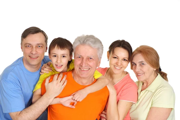 Familia feliz divirtiéndose — Foto de Stock