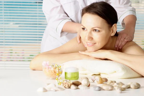 Fine woman at the resort — Stock Photo, Image