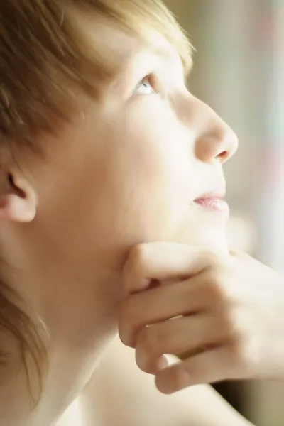 Smart boy at home — Stock Photo, Image