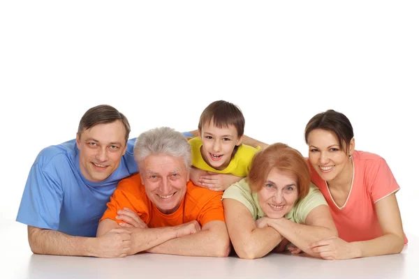 Família soberba se divertindo — Fotografia de Stock