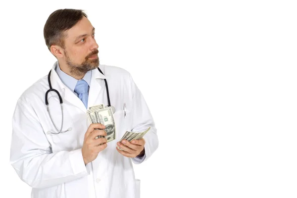 Pleasant doctor in his office — Stock Photo, Image