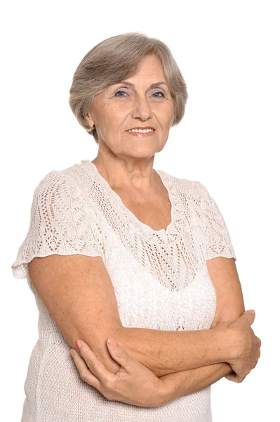 Portrait of an aged woman — Stock Photo, Image