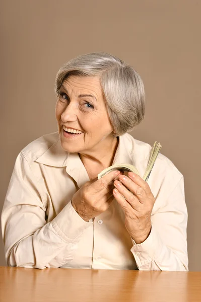 Portrait of aged woman — Stock Photo, Image