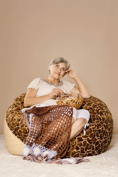 Elderly woman portrait — Stock Photo, Image