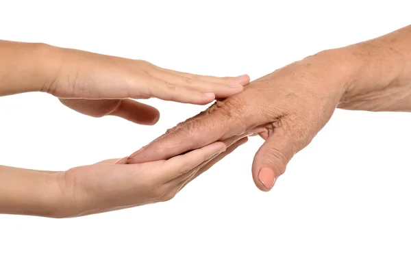 Duas mãos juntas — Fotografia de Stock