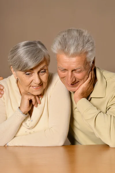 Boldog idősebb pár. — Stock Fotó