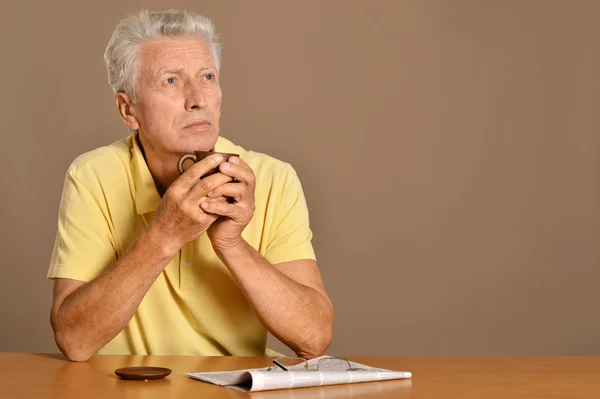 Egy idős ember portréja — Stock Fotó