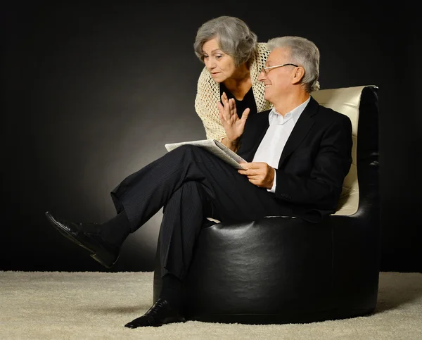 Elegant senior couple — Stock Photo, Image