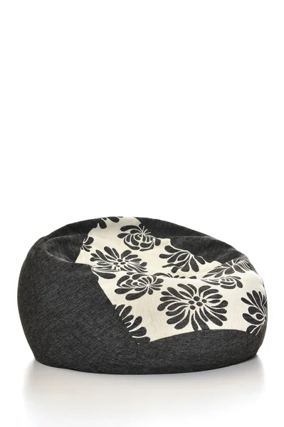 Black and white cushion armchair — Stock Photo, Image