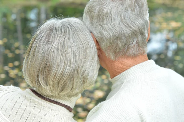 Äldre par i naturen — Stockfoto