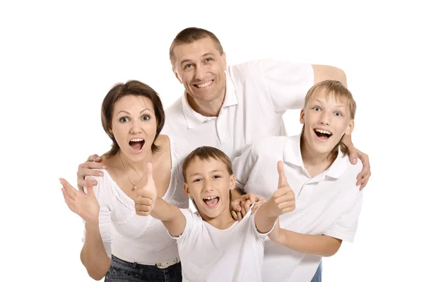 Portrait of happy family — Stock Photo, Image