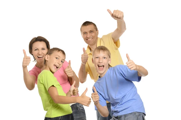 Porträt einer glücklichen Familie — Stockfoto