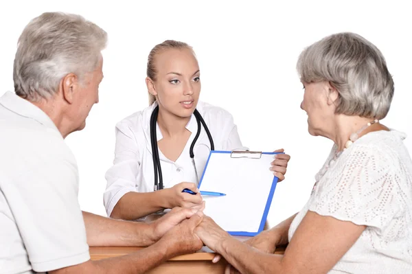 Patients visiting doctor — Stock Photo, Image