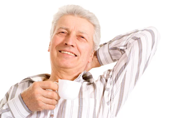 Clever old man — Stock Photo, Image