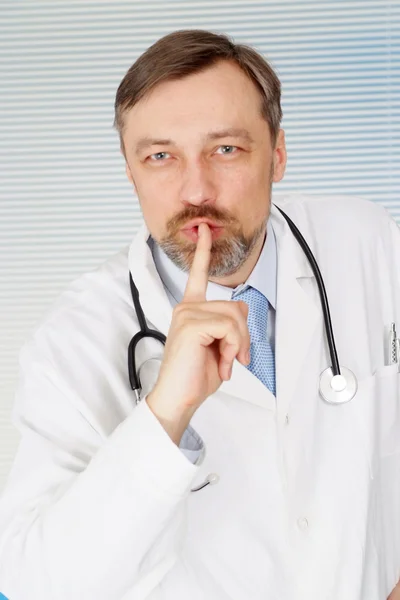 Calm doc in his office — Stock Photo, Image