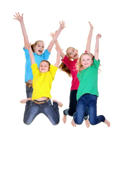 Happy young girls — Stock Photo, Image