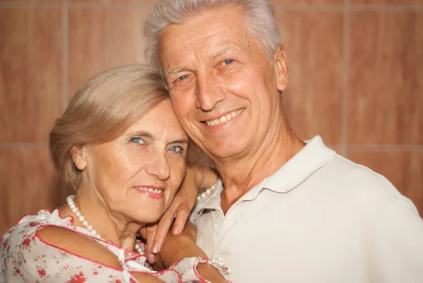 Beauteous elderly couple together — Stock Photo, Image