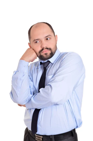 Adult business man in blue — Stock Photo, Image