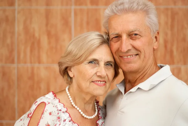 Beautiful elderly couple together — Stock Photo, Image
