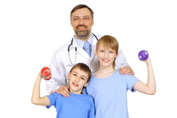 Perfect doctor in his office — Stock Photo, Image