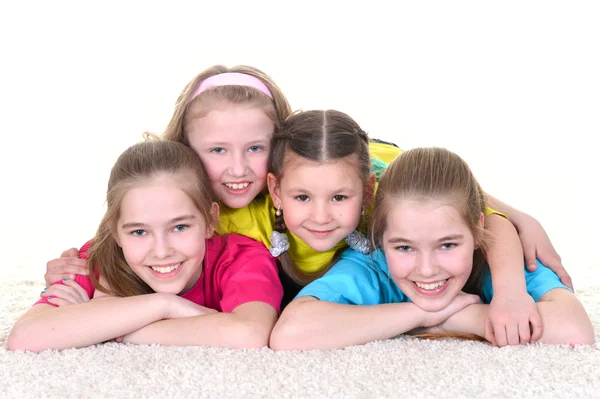 Young school girls — Stock Photo, Image