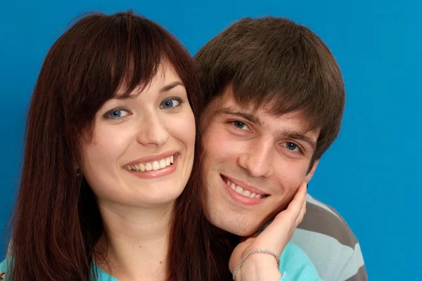 Portrait of a beautiful young couple — Stock Photo, Image