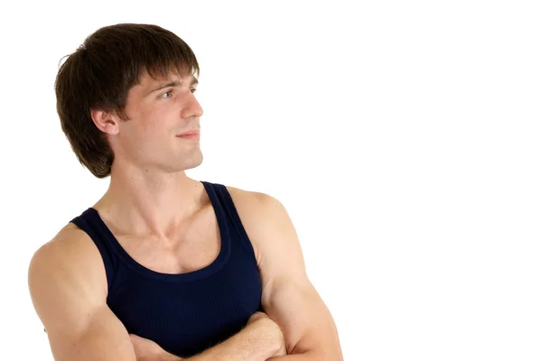 Nice young man in a T-shirt — Stock Photo, Image