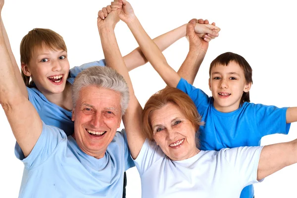 Sympothetic family having a good leisure time — Stock Photo, Image