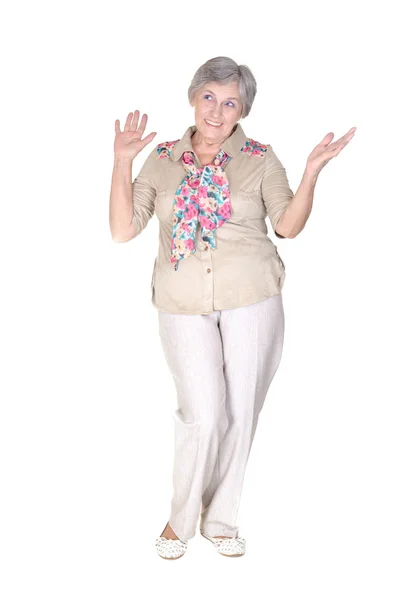 Duygusal yaşlı kadın — Stok fotoğraf