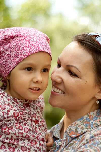 Fun woman with daughter — Stock Photo, Image