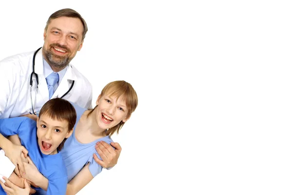 Fun doctor in his office — Stock Photo, Image