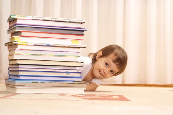 Playful girl is resting at home — Stock Photo, Image