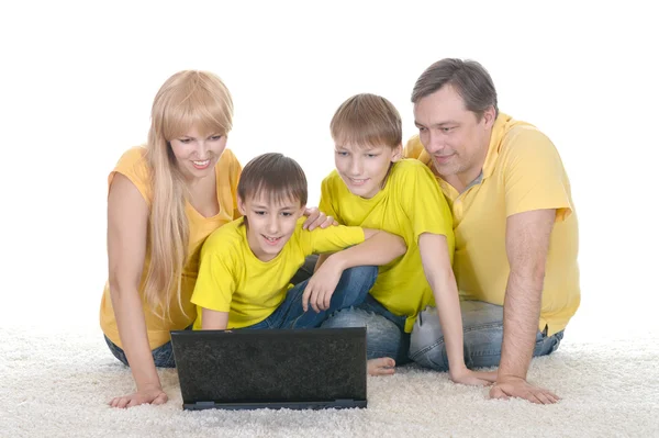 Happy family resting — Stock Photo, Image