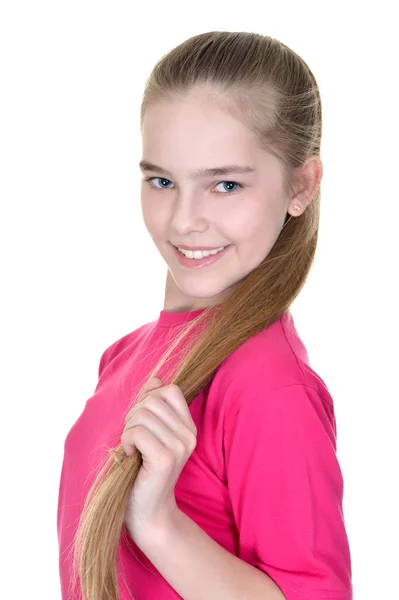 Porträt eines attraktiven Mädchens — Stockfoto