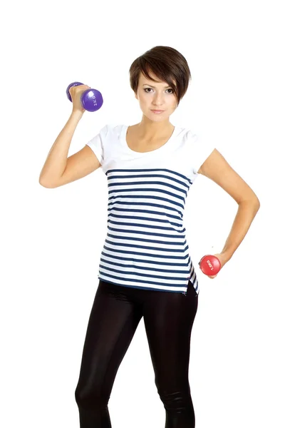 Cute girl at the gym — Stock Photo, Image