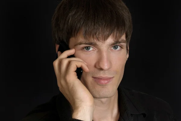 Homme avec le téléphone — Photo