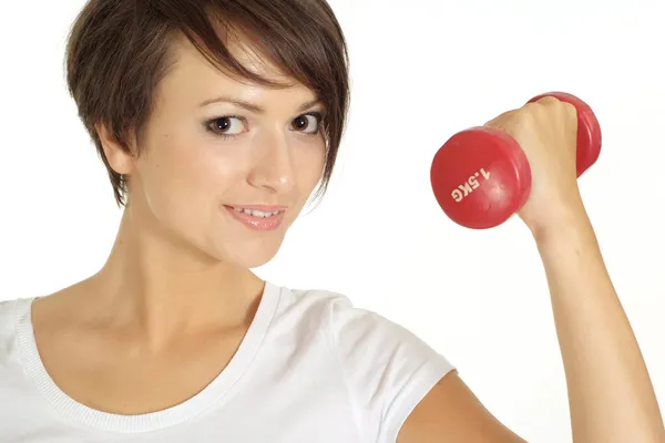 Attractive girl at the gym — Stock Photo, Image