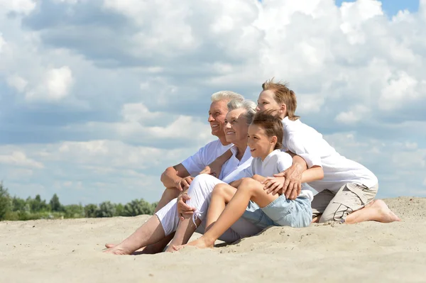 Boys with their grandparents — Stock Photo, Image