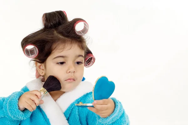 Divertente bambina che riposa a casa — Foto Stock