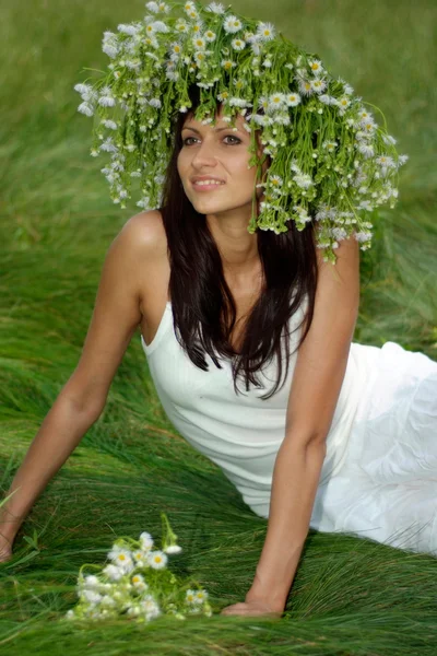 Sweet young girl with a sweet expression on face — Stock Photo, Image