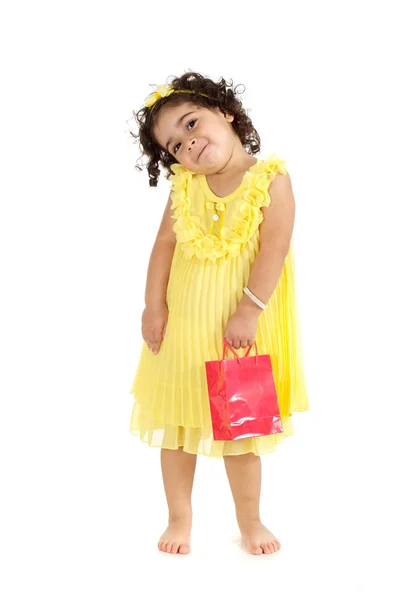 Portret van een klein meisje — Stockfoto