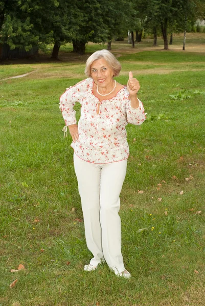 Great elderly woman — Stock Photo, Image