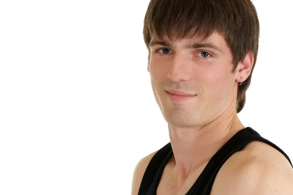 Beautiful man in a T-shirt — Stock Photo, Image