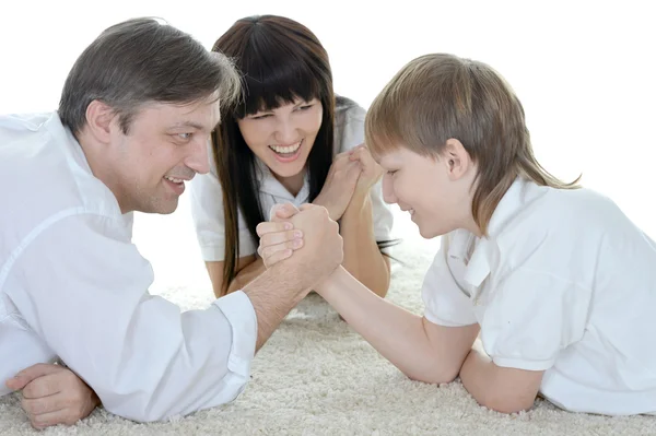 Family resting at home — Stock Photo, Image