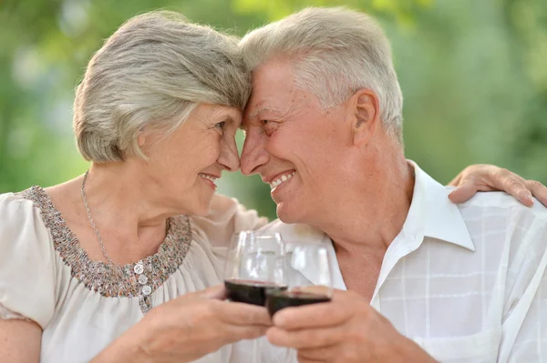 Loving elderly couple — Stock Photo, Image