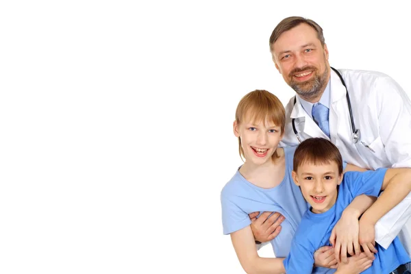 Playful doctor in his office — Stock Photo, Image