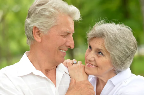 Happy elder couple — Stock Photo, Image