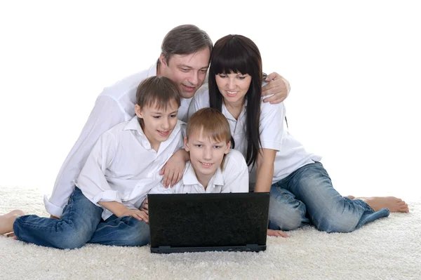 Friendly family resting — Stock Photo, Image