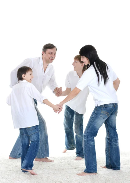 Young guys and their parents — Stock Photo, Image