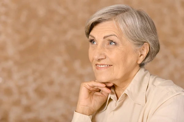 Elderly woman portrait — Stock Photo, Image